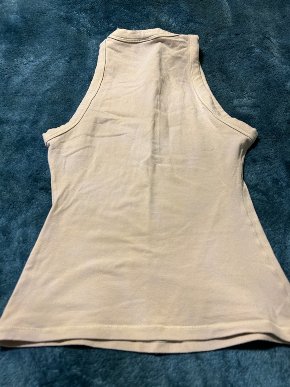 SKIMS Cream Ribbed Racerback Tank - Picture 3 of 3